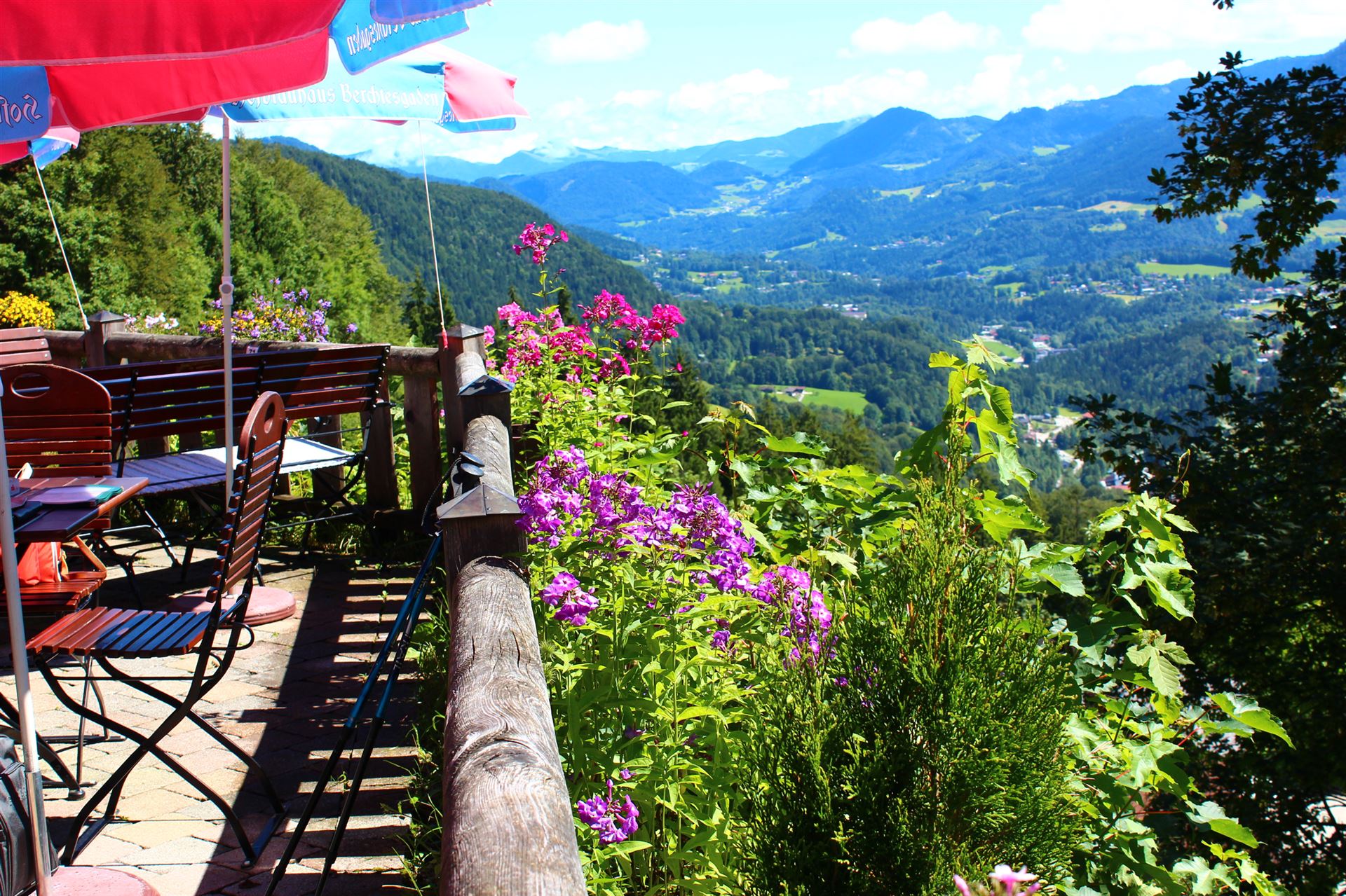 Sicht in Richtung Schönau und Berchtesgaden
